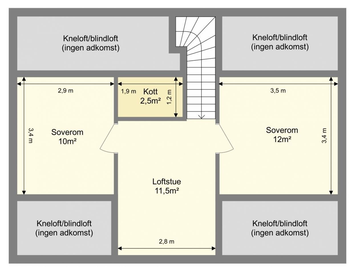 Plantegning 2.etg Galleribilde