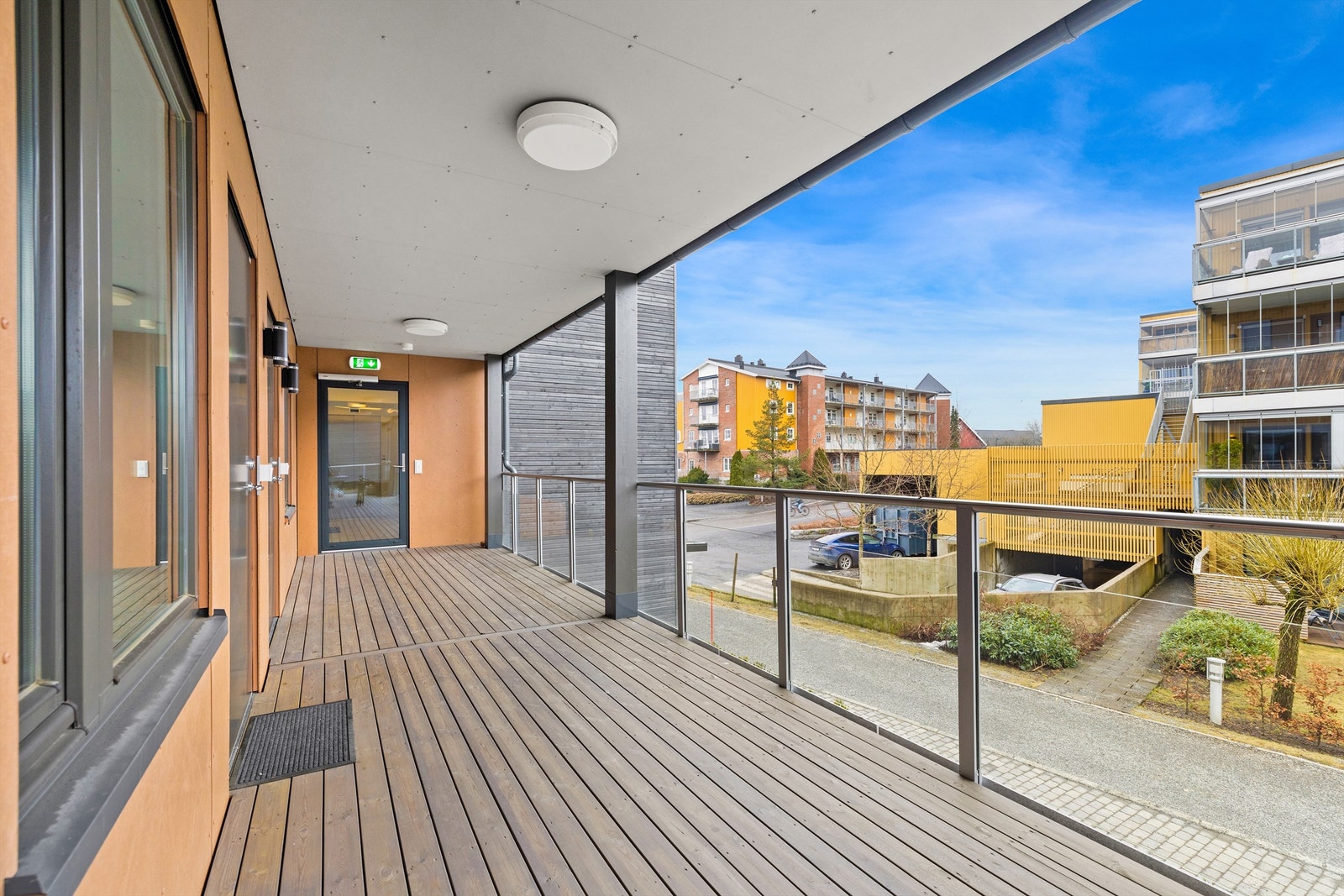 Leiligheten har adkomst via svalgang. Galleribilde
