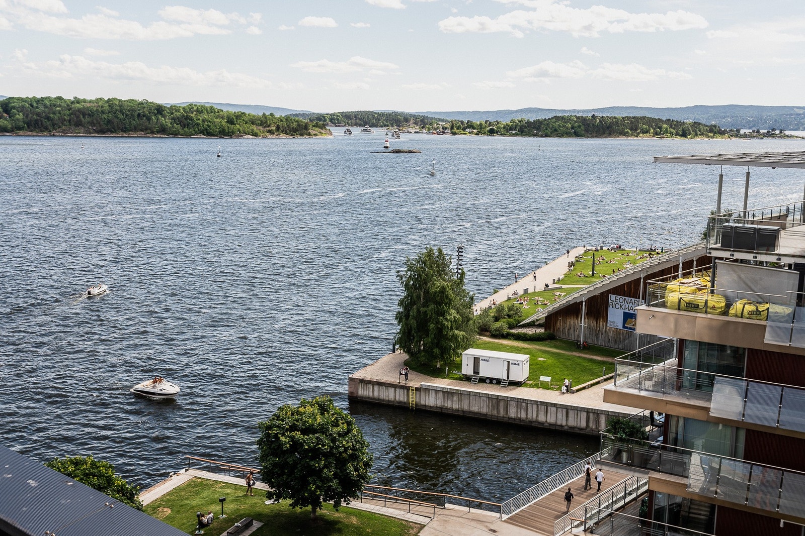 Utsikt fra takterrassen Galleribilde