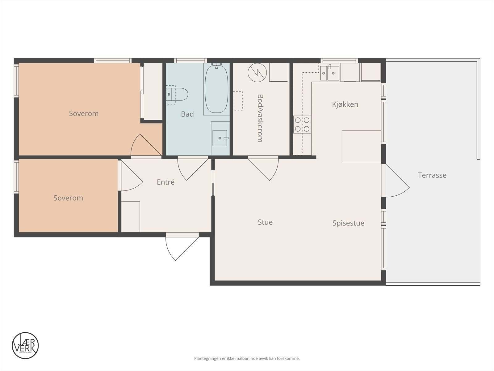 Plantegning Symrevegen 15A Galleribilde