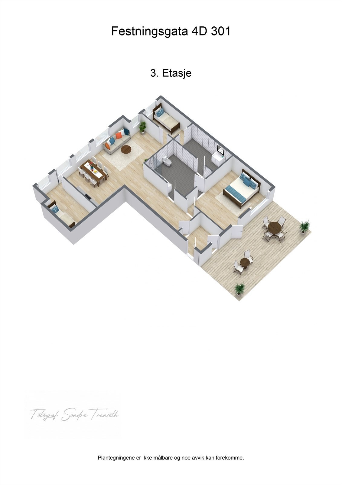 Planskisse 3D. Galleribilde