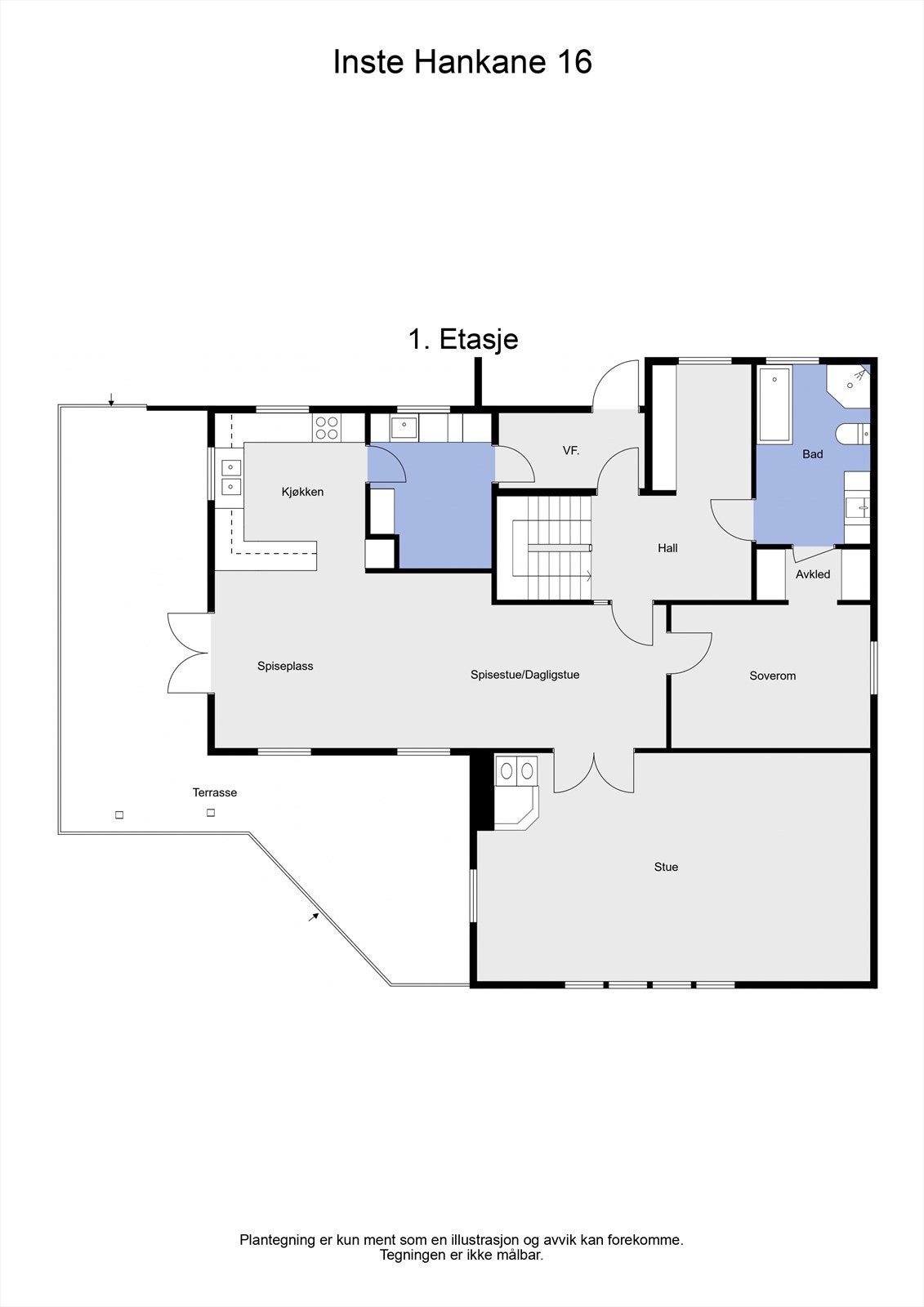 2 D plantegning 1. etasje Galleribilde