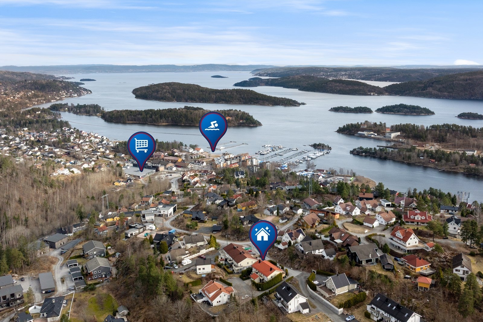 Området har god tilgang til rekreasjonsområder med nærhet til skog og mark. Galleribilde