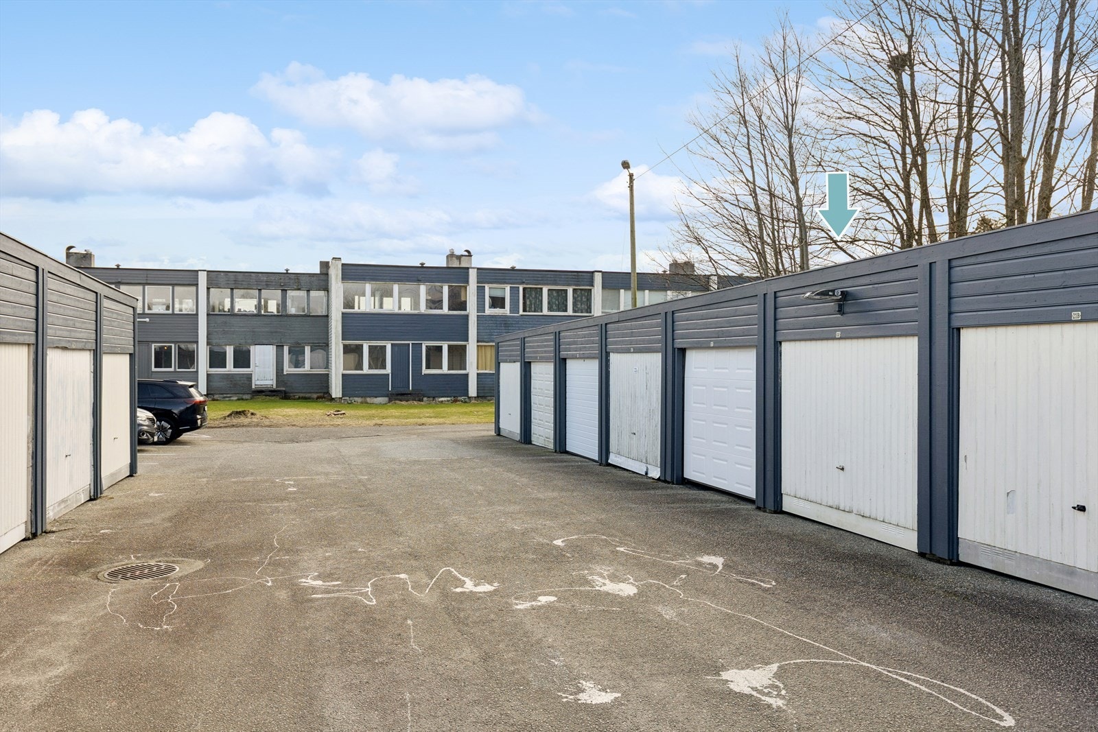 Garasjeplass i velforeningens garasjeanlegg. Galleribilde