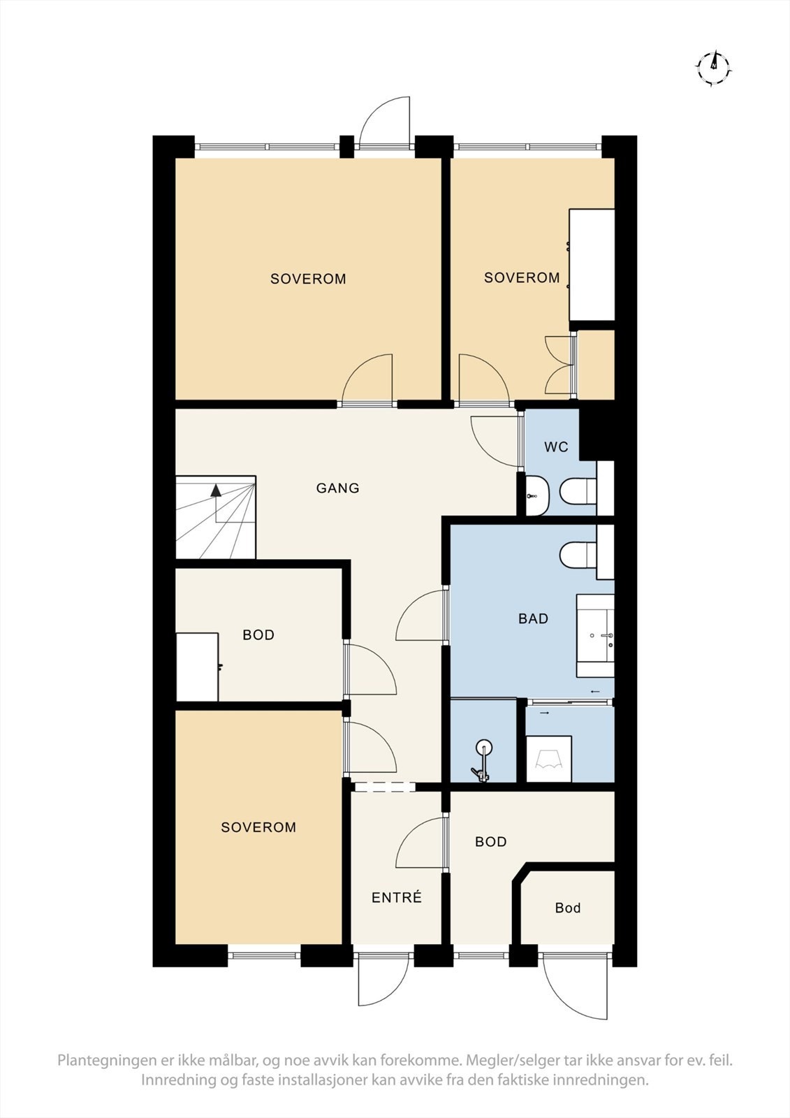 Plantegning 1. etg. Galleribilde