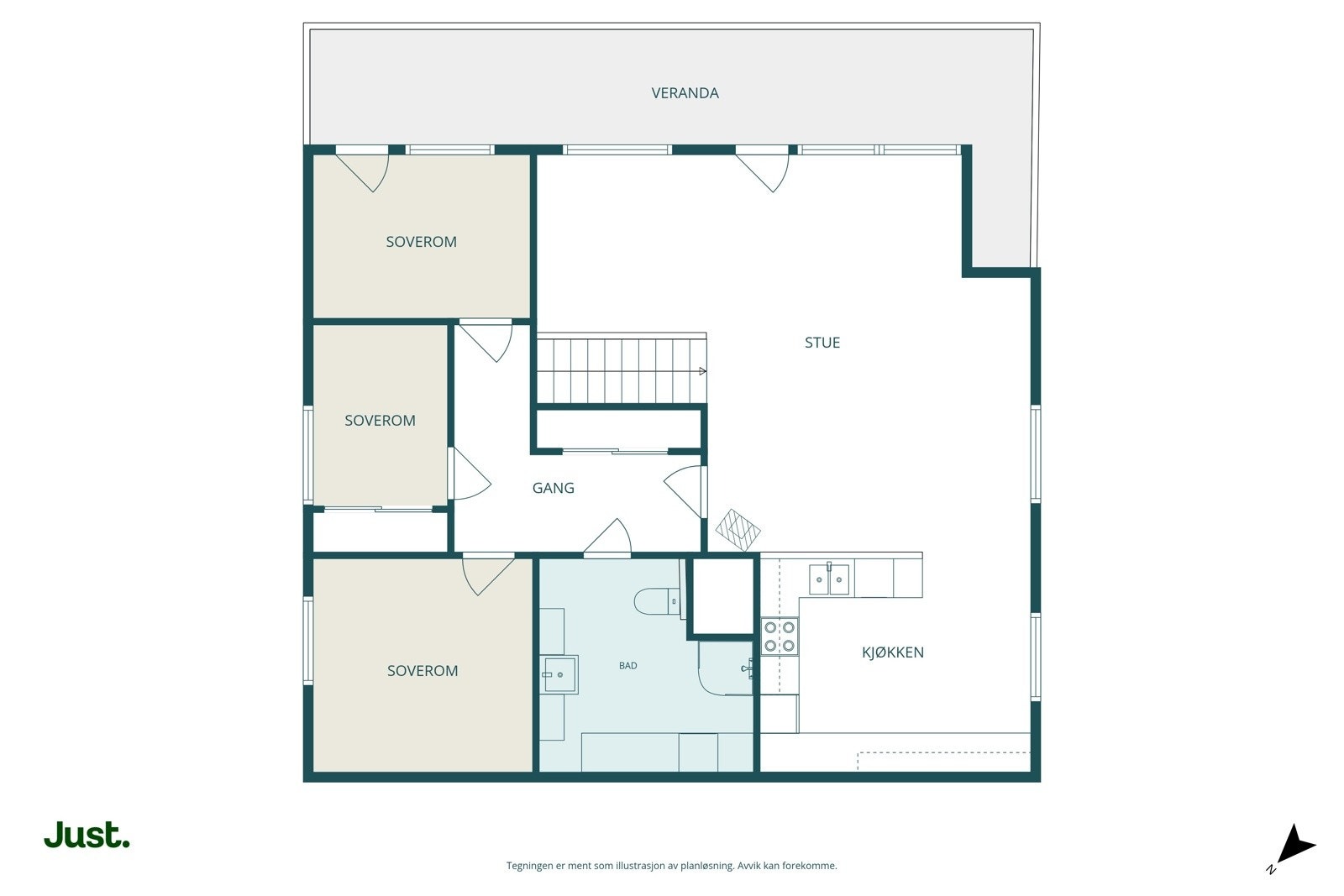 Planskisse andre plan