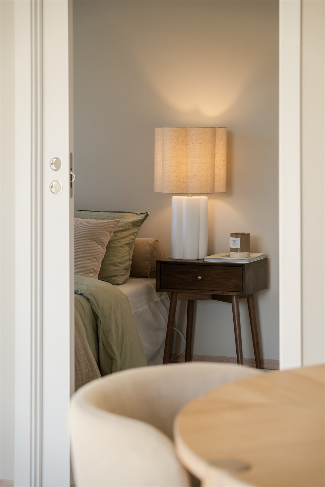 Hovedsoverommet ligger i tilknytning til stuen. Galleribilde