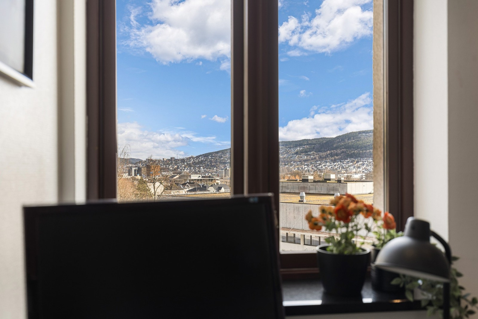 God utsikt over Drammen rett fra egen stue Galleribilde