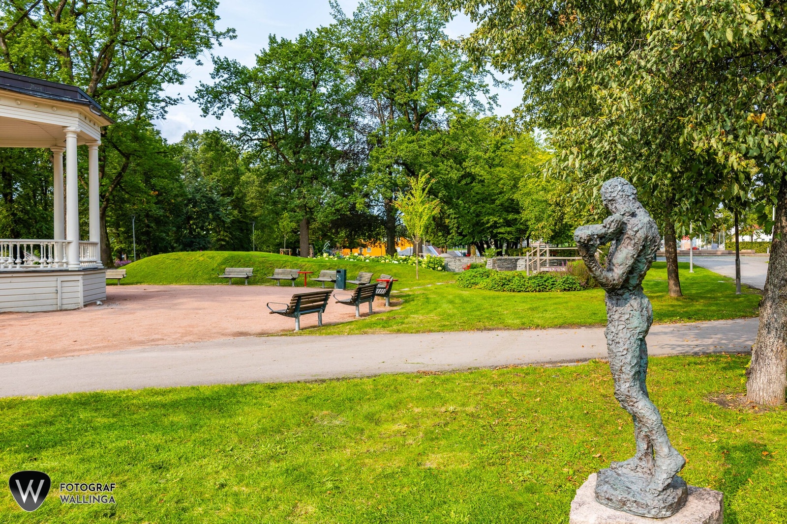 Ypsilon-parken er em koselig og populær park i hjertet av Drammen Galleribilde