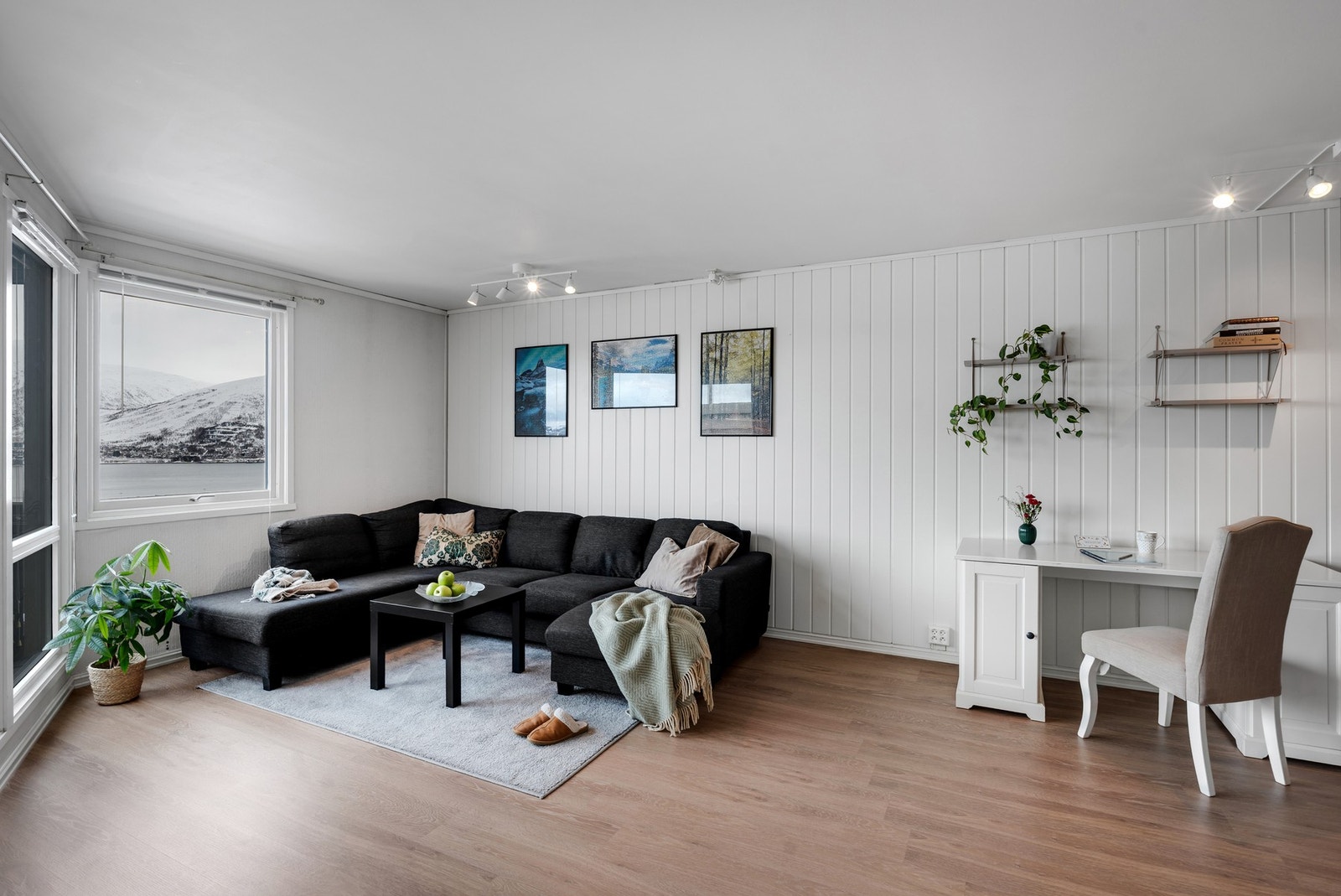 Lys og romslig stue. Galleribilde