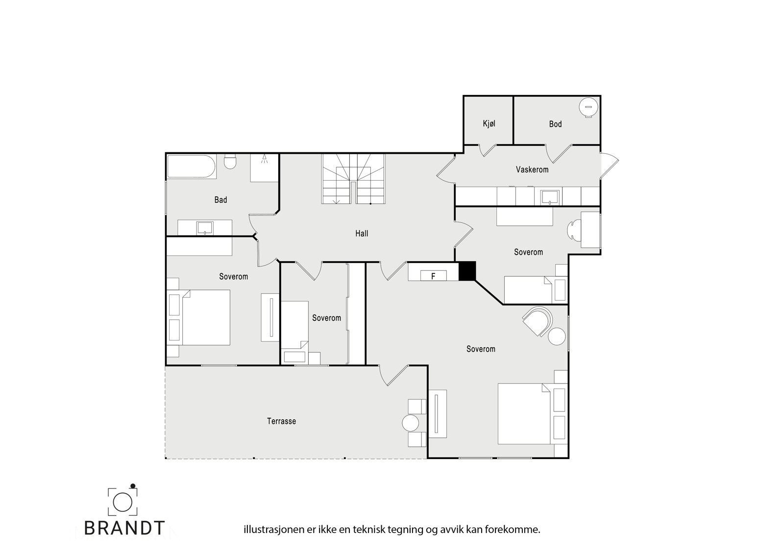 Plantegning underetasje Galleribilde