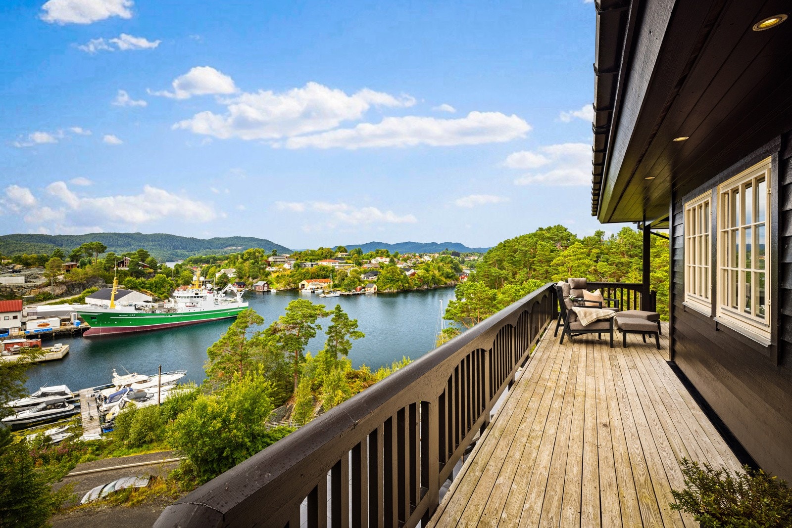 Denne terrassen er på 22 m². Galleribilde