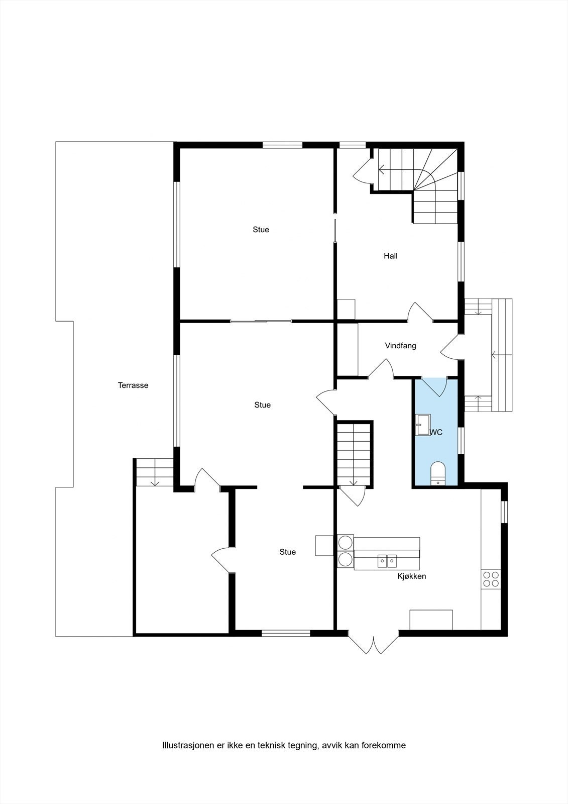 Planskisse 1. Etasje Galleribilde