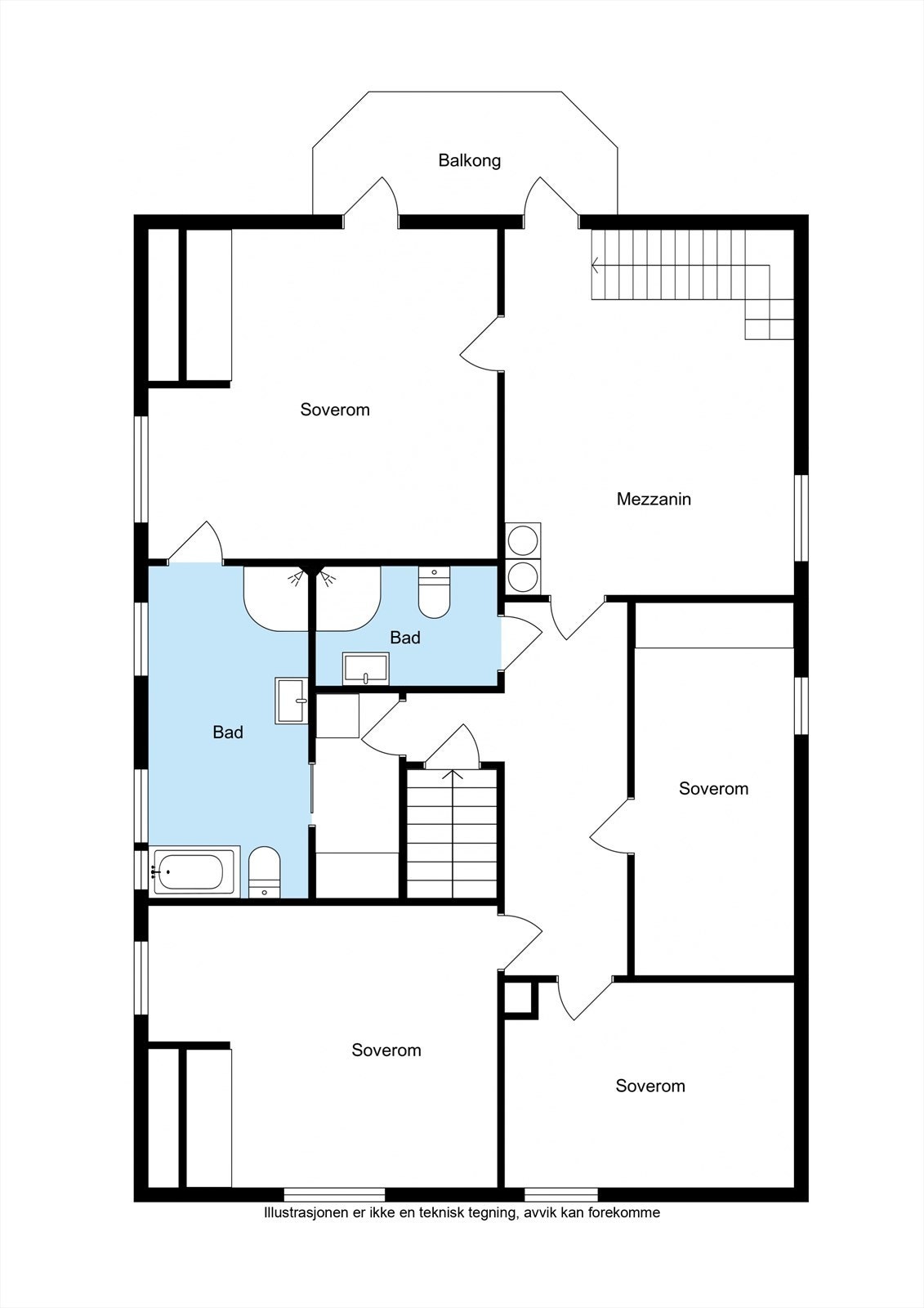 Planskisse 2. Etasje Galleribilde