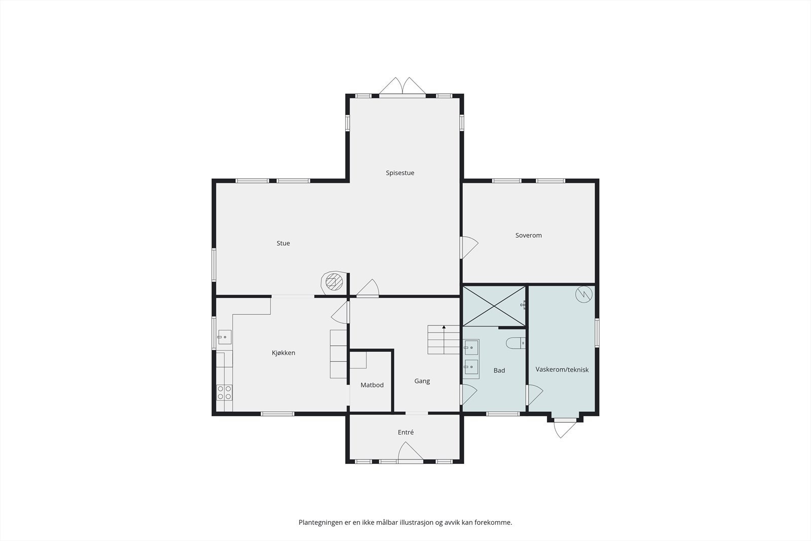 Plantegning hovedplan Galleribilde