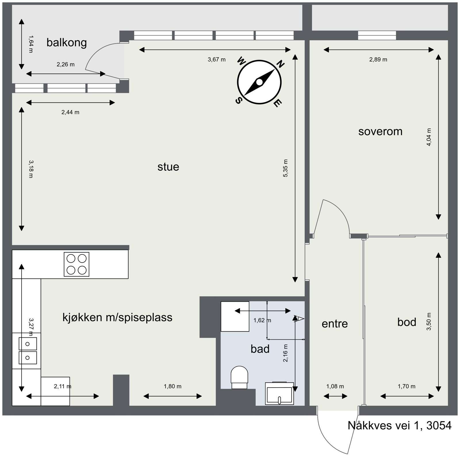 Planskisse Galleribilde