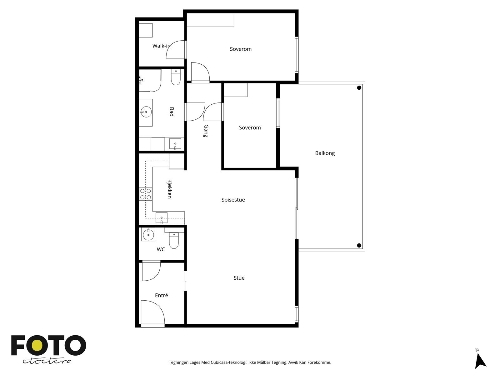 Veiledende plantegning - Ikke målbar Galleribilde
