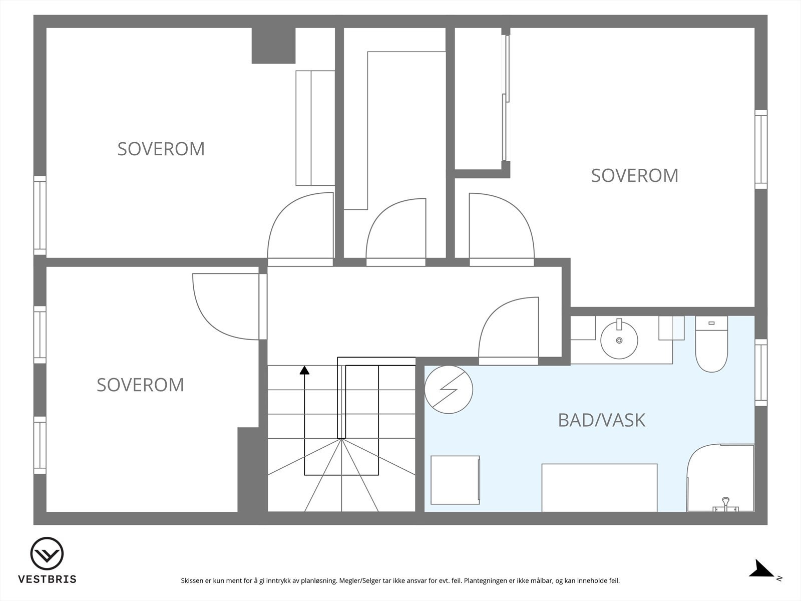 Plantegning 2. etasje Galleribilde