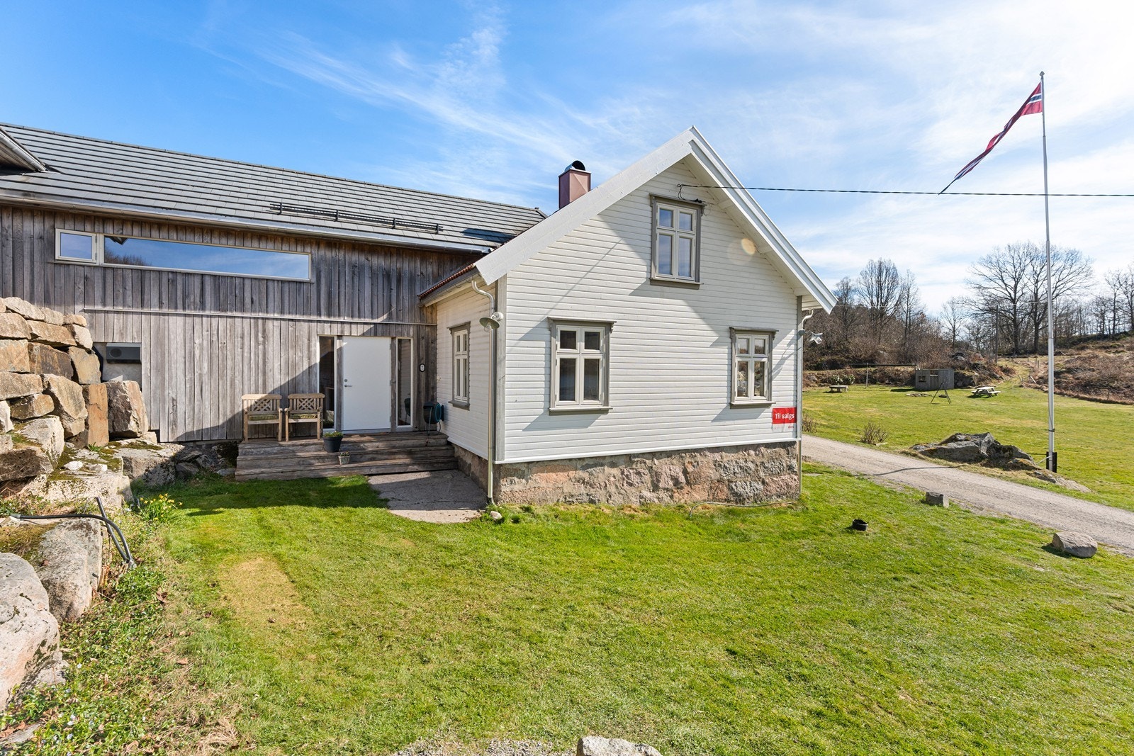 Den nye og gamle delen glir veldig fint sammen. Galleribilde