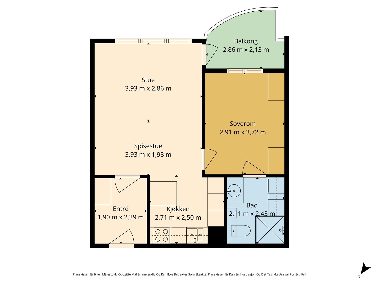 Det medfølger loftsbod med gulvareal på ca. 6 m². Galleribilde