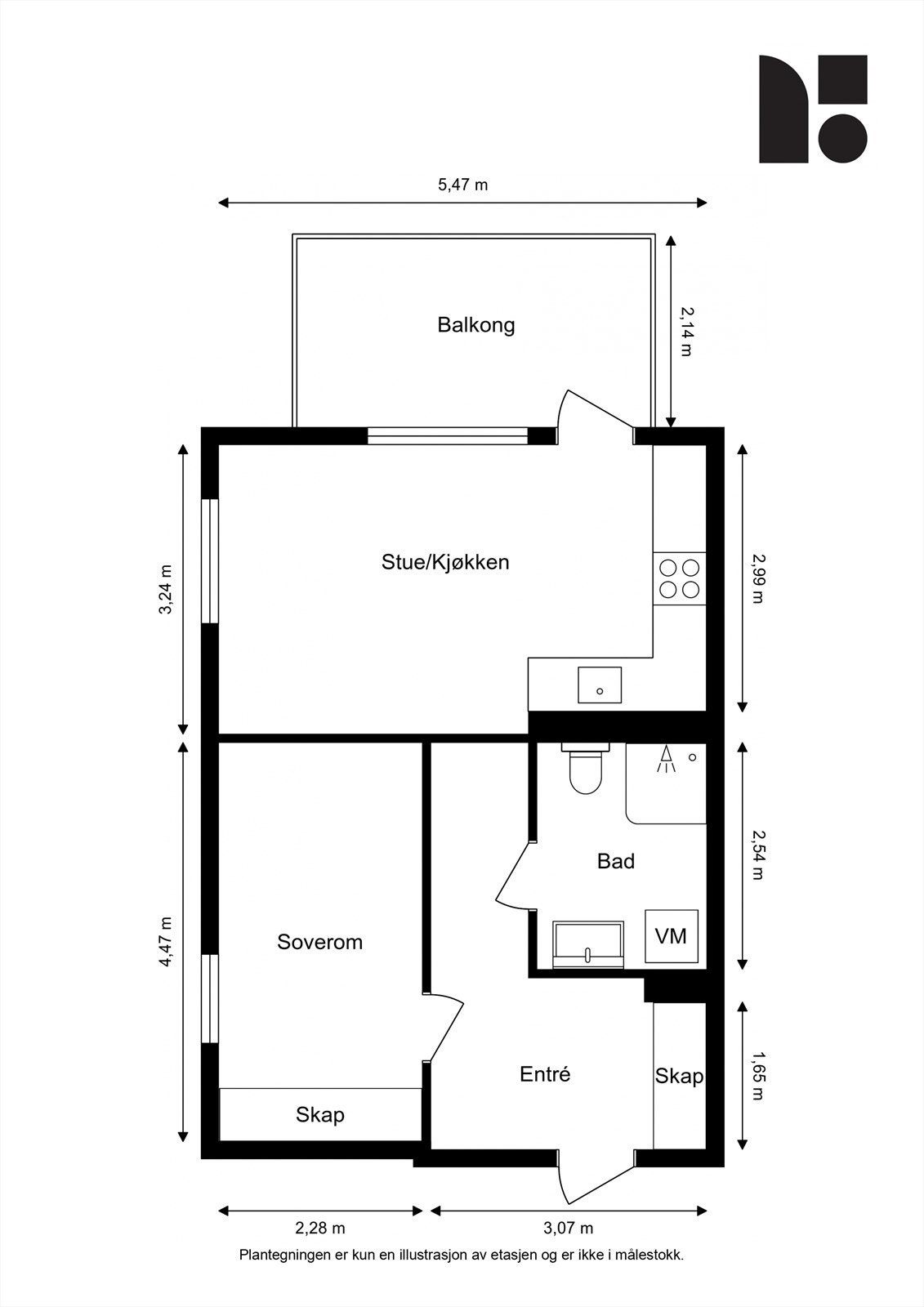 Planskisse Galleribilde