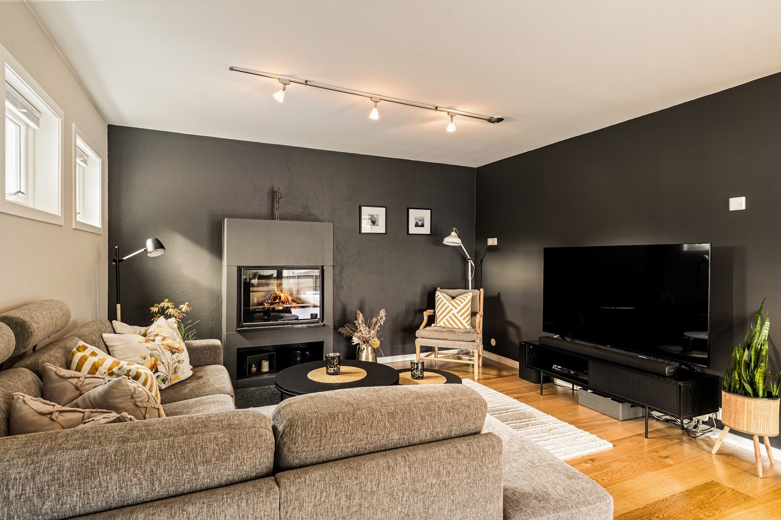 En stue som innbyr til avslapning. Galleribilde