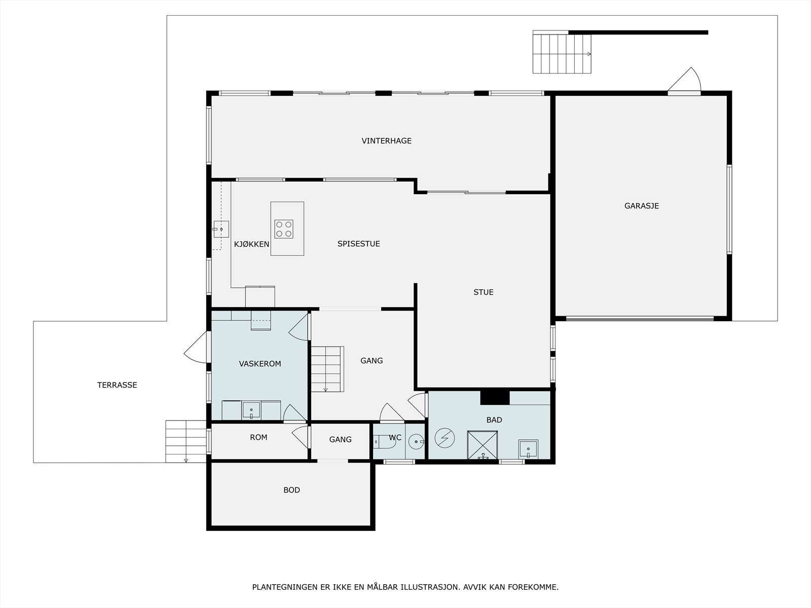 Plantegning 1.etasje. Galleribilde