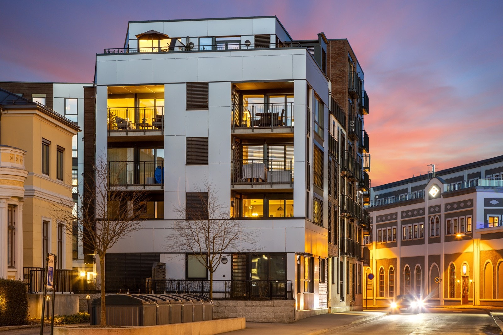 Sameiet Grev Wedels palss ligger svært sentralt til i sentrum av Drammen Galleribilde