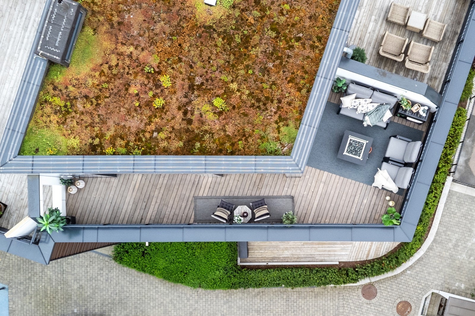 Eiendommen i fugleperspektiv Galleribilde