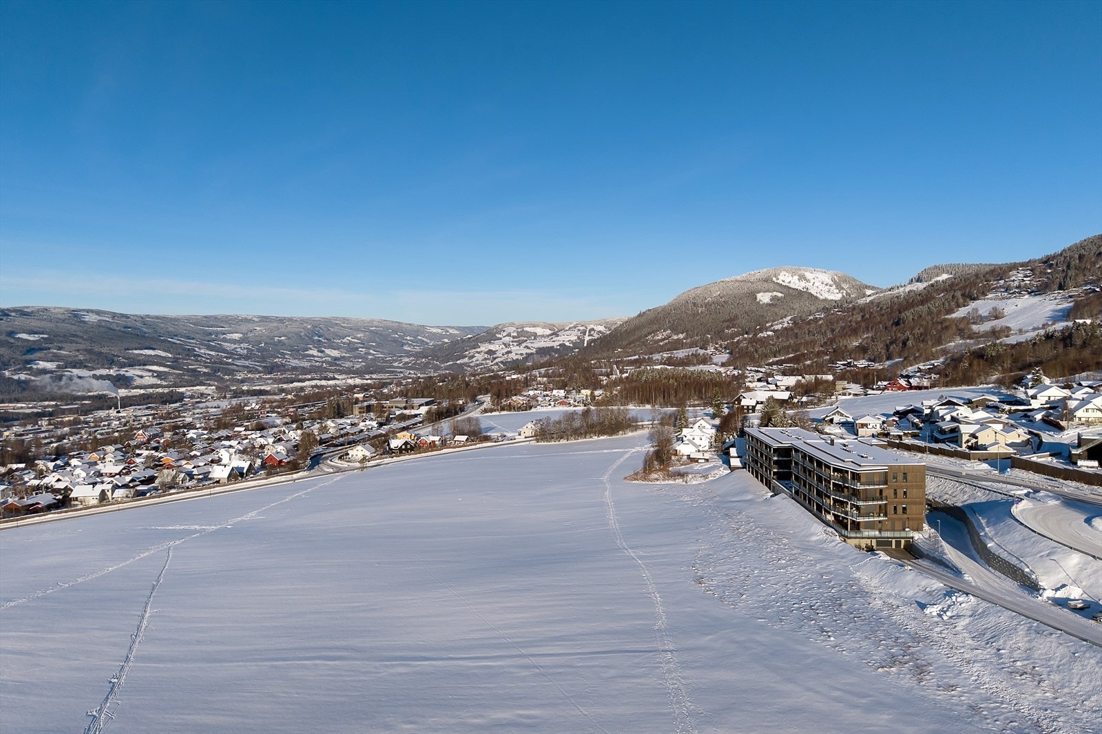 Ersgaard Utsikten er et moderne leilighetsbygg med en attraktiv beliggenhet. Galleribilde