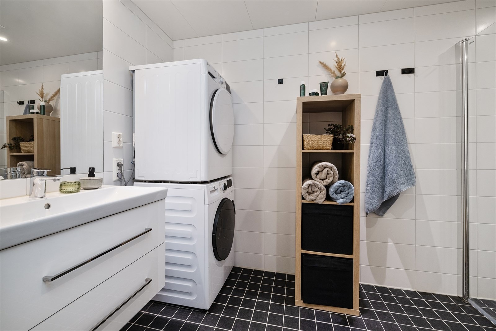 Her finner du også opplegg for vaskemaskin. Galleribilde