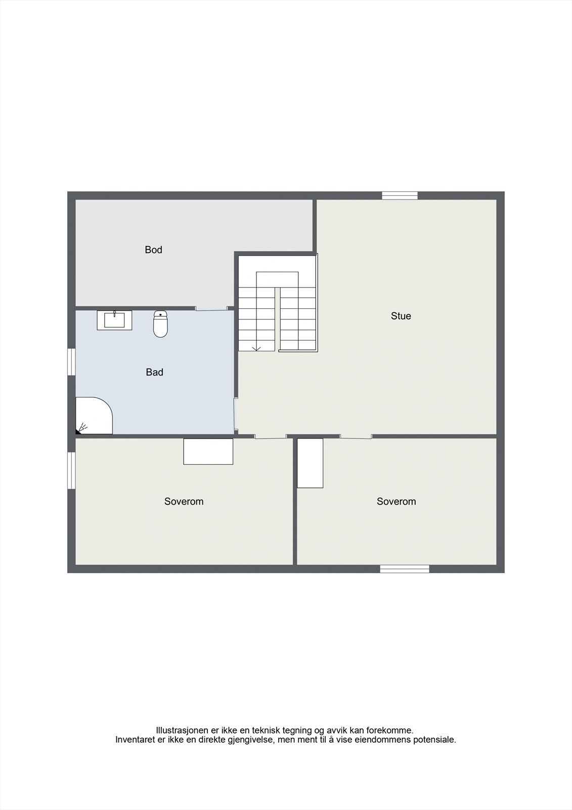 Plantegning 2. etasje. Galleribilde