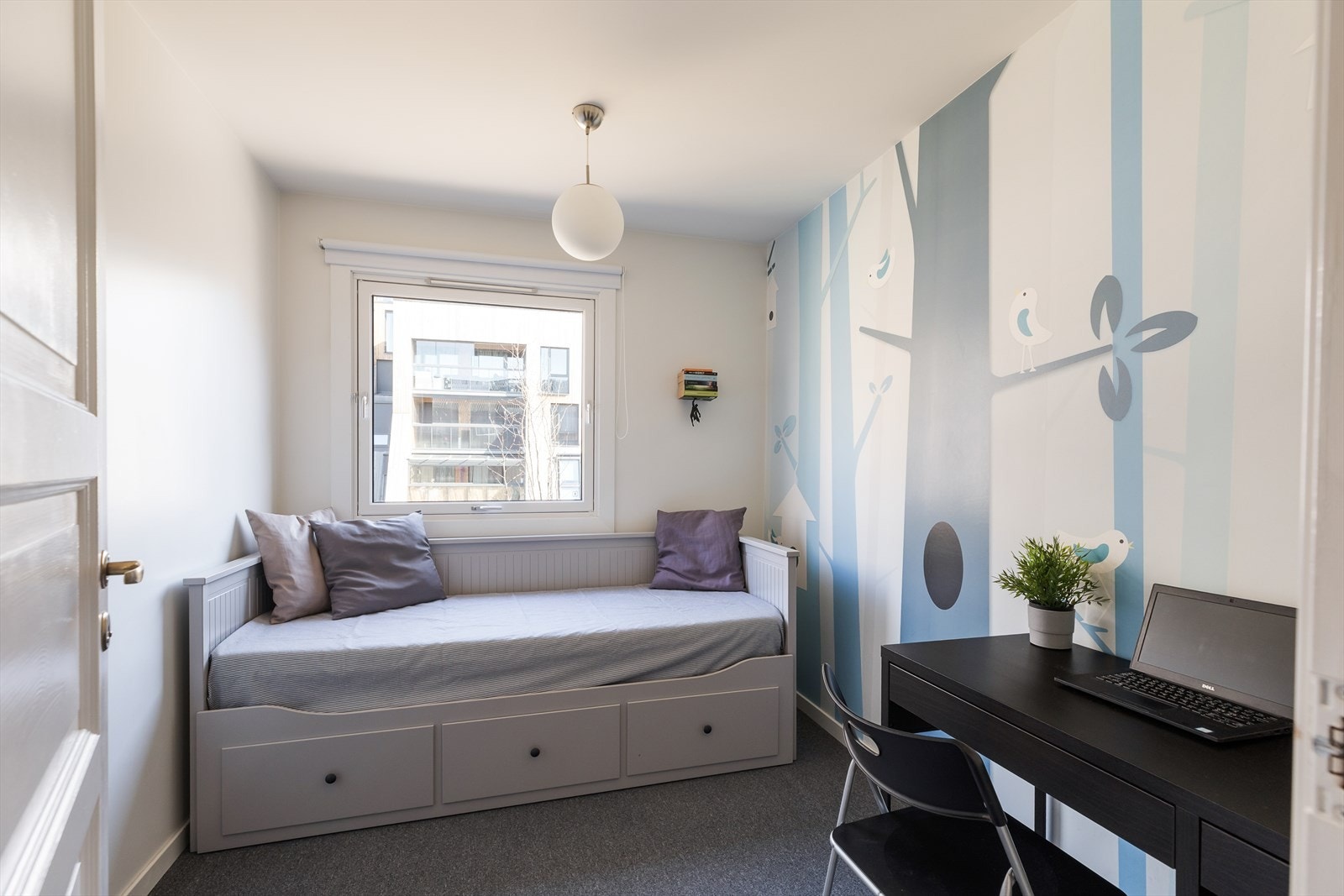 Det tredje soverommet egner seg godt som barnerom, gjesterom eller kontor. Galleribilde