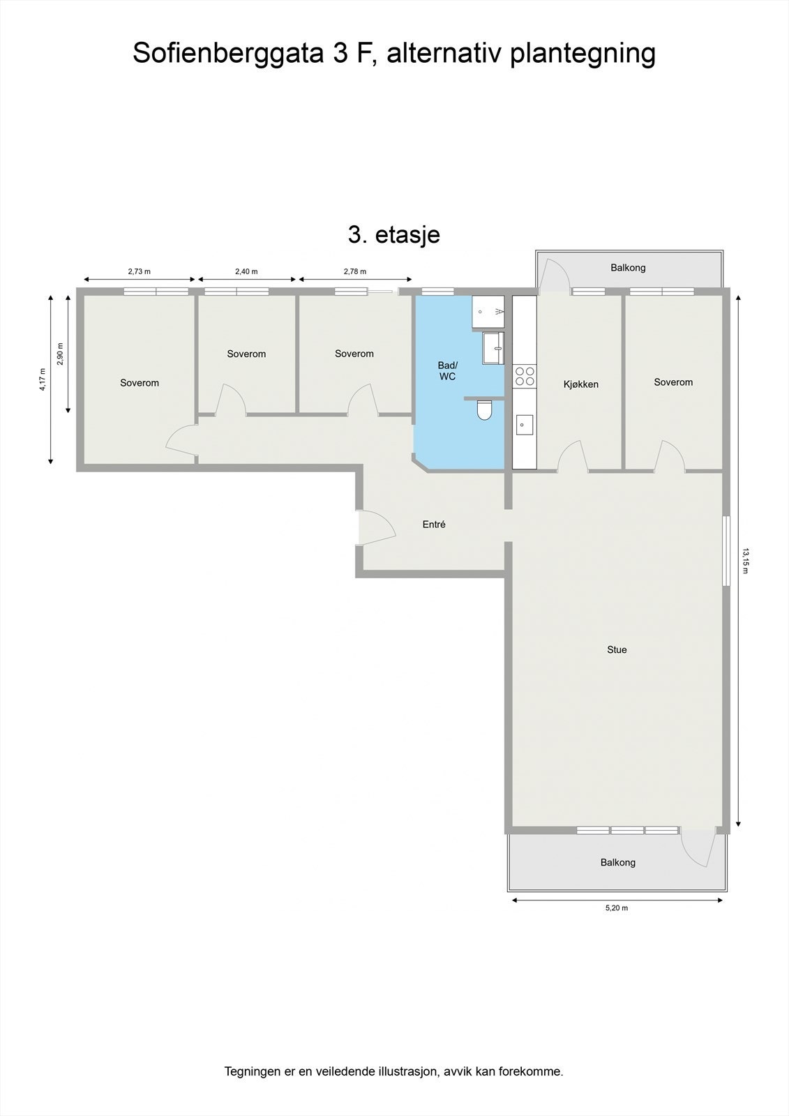 Alternativ plantegning. Galleribilde