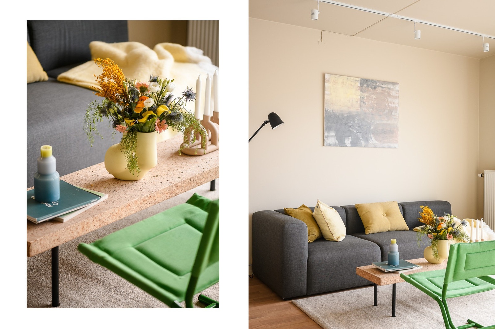 Her er det blitt gjorte gode valg av overflater og materialer som gir leiligheten en karakter av moderne kvalitet. Galleribilde