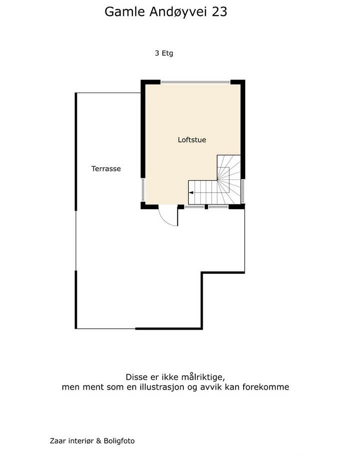 Plantegning 3. etasje Galleribilde