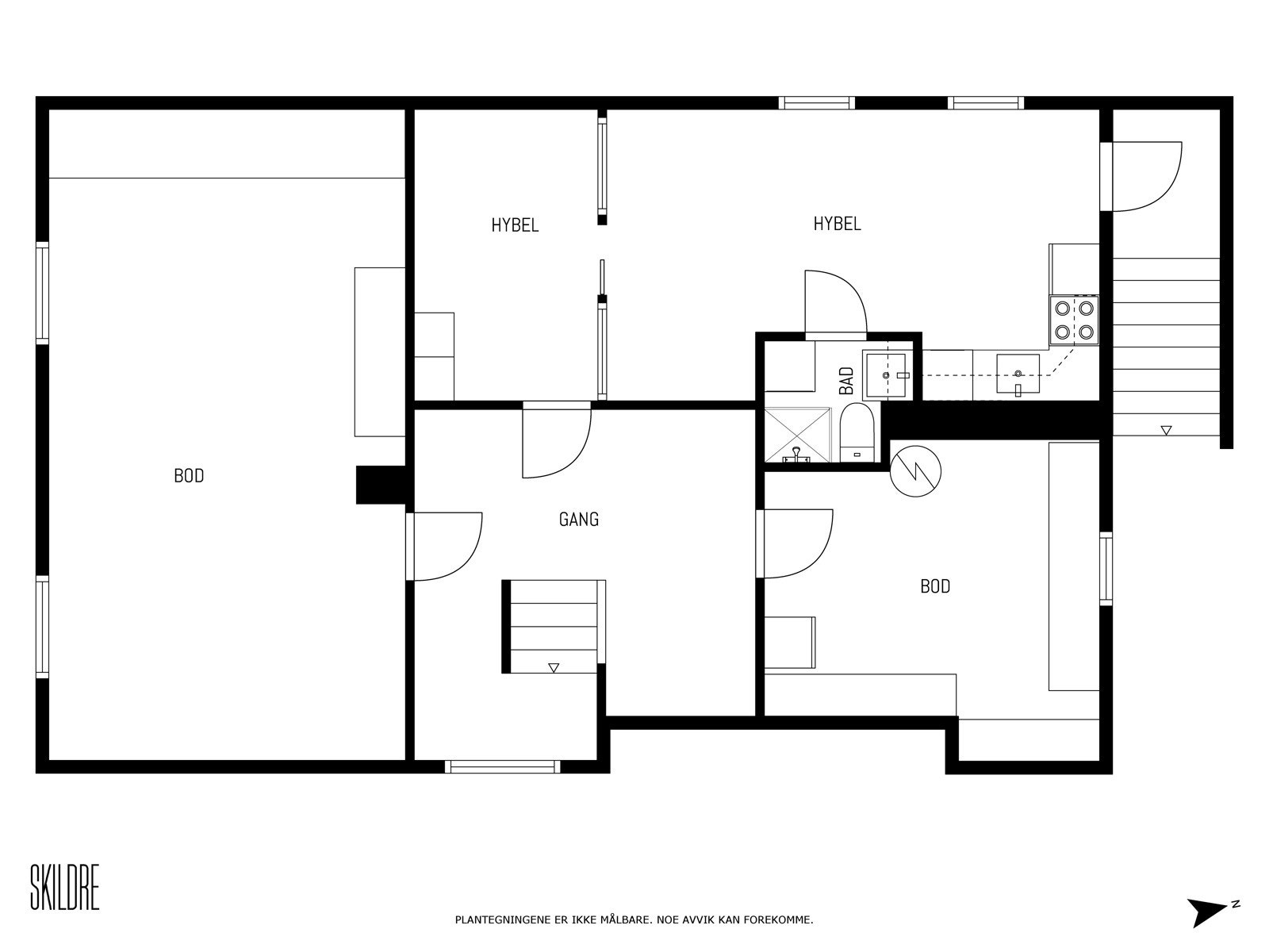 Plantegning kjeller Galleribilde