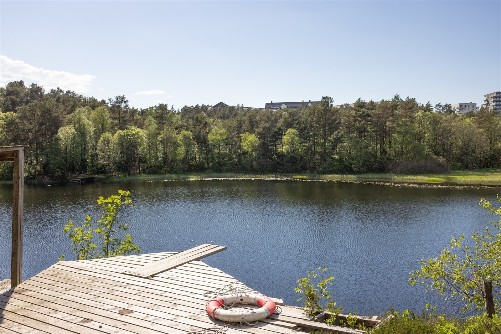 På sommerstid er det flere flotte badeplasser i nærområdet Galleribilde