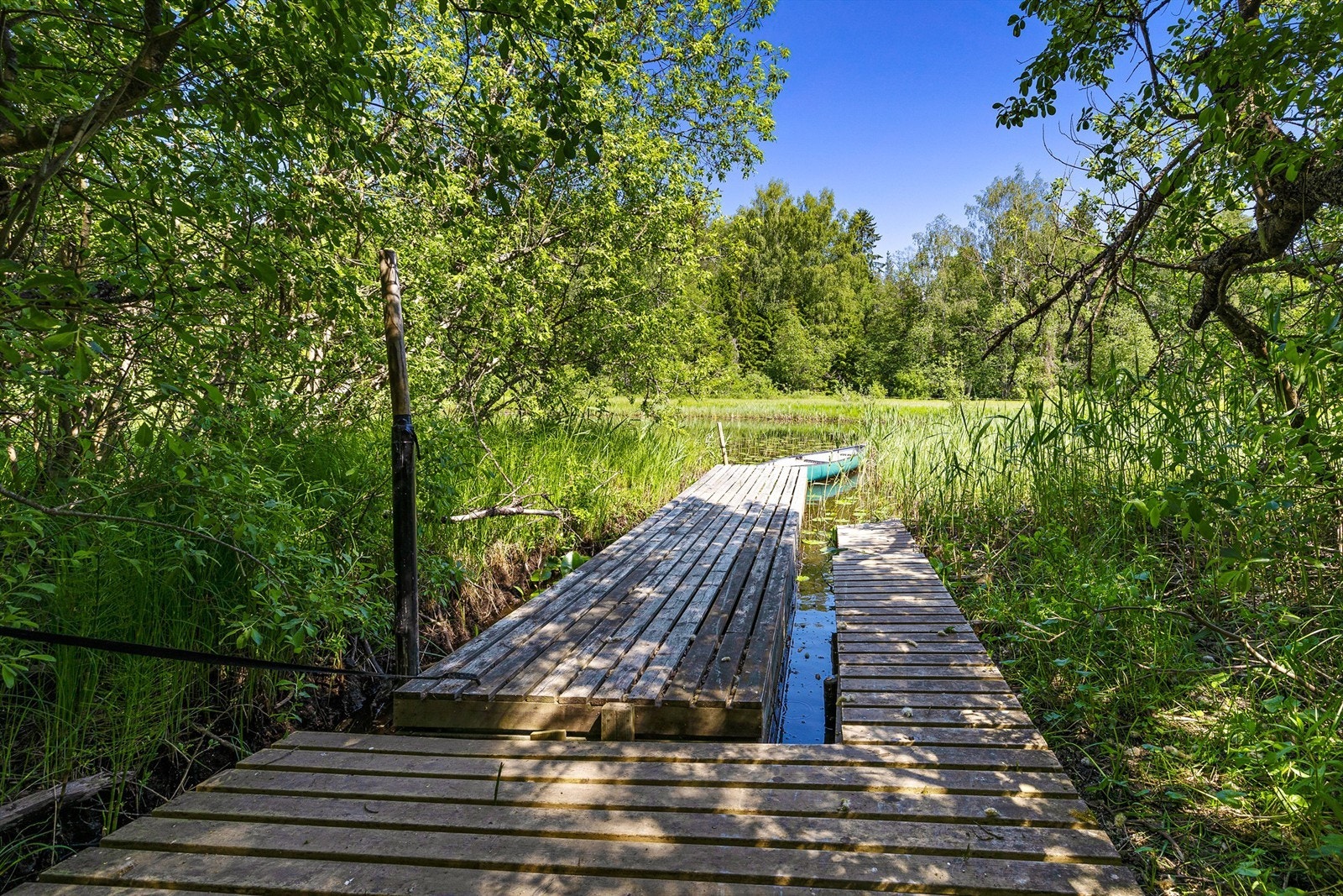 Uteområde - her er det muligheter for å dra ut med kajakk eller kano om sommeren, eller stå på skøyter om vinteren Galleribilde