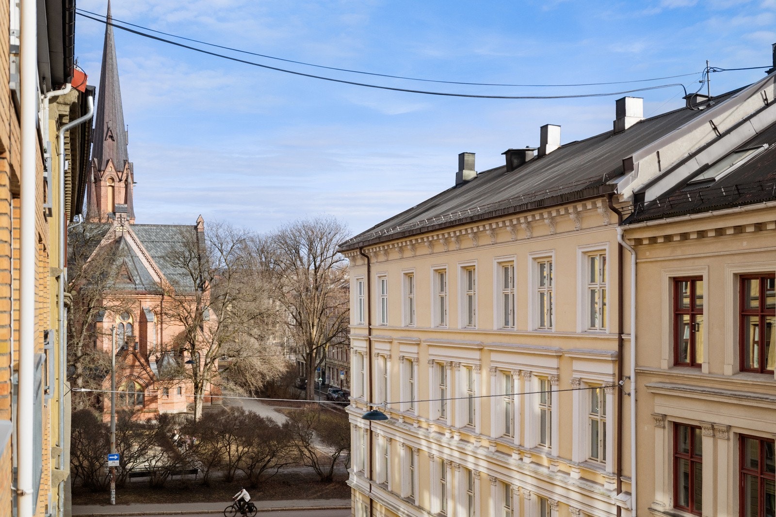 - Utsikt mot Paulus kirke og Birkelunden - Galleribilde