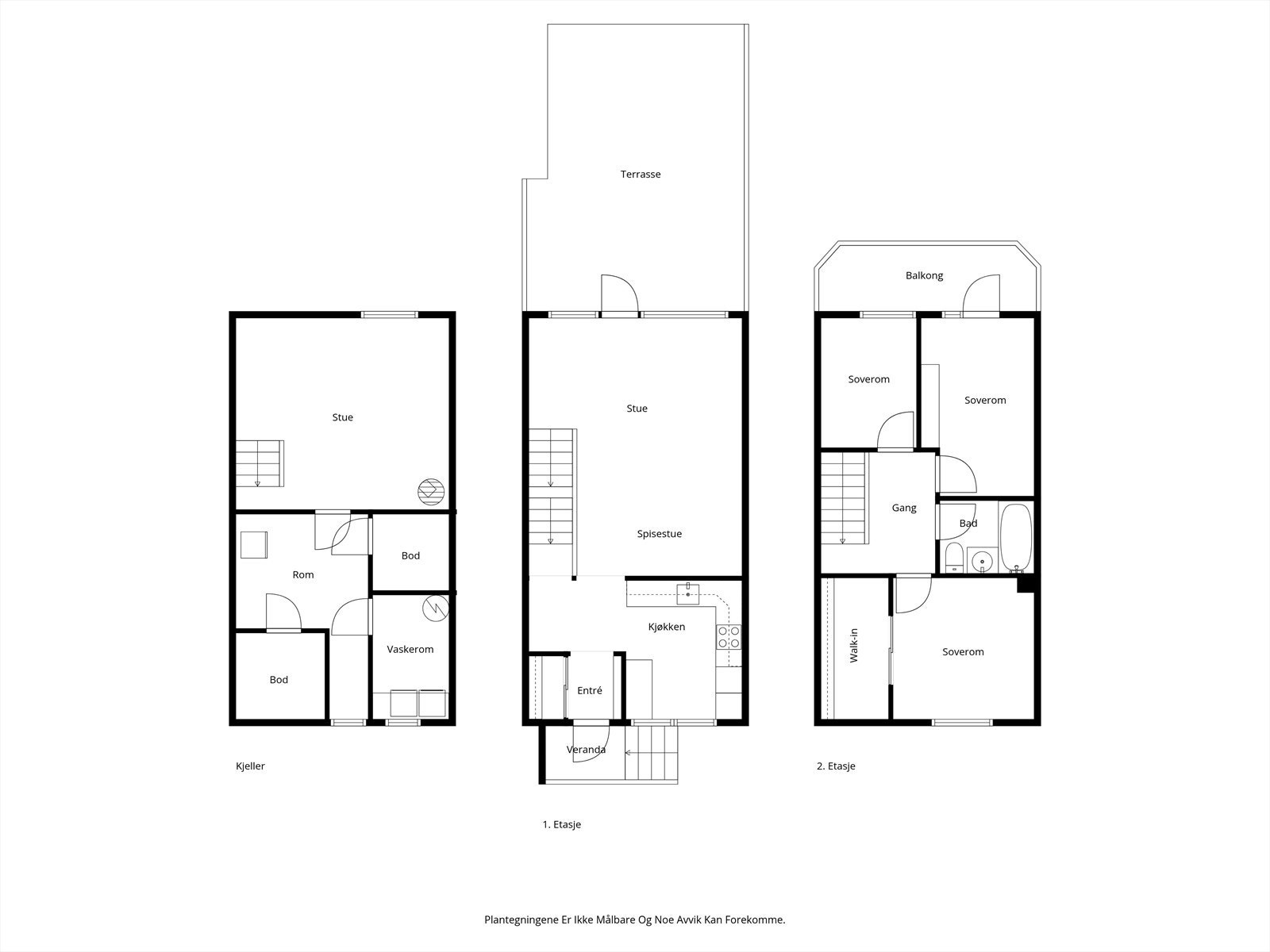Planskisse alle etasjer. Galleribilde