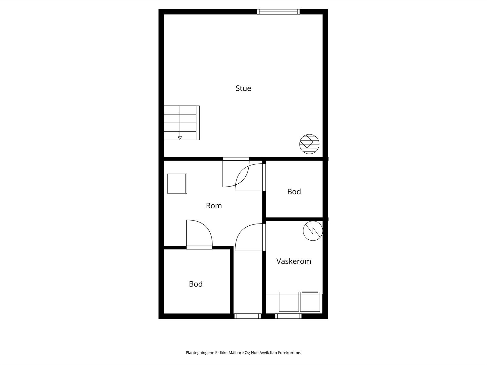 Planskisse kjelleretasje. Galleribilde