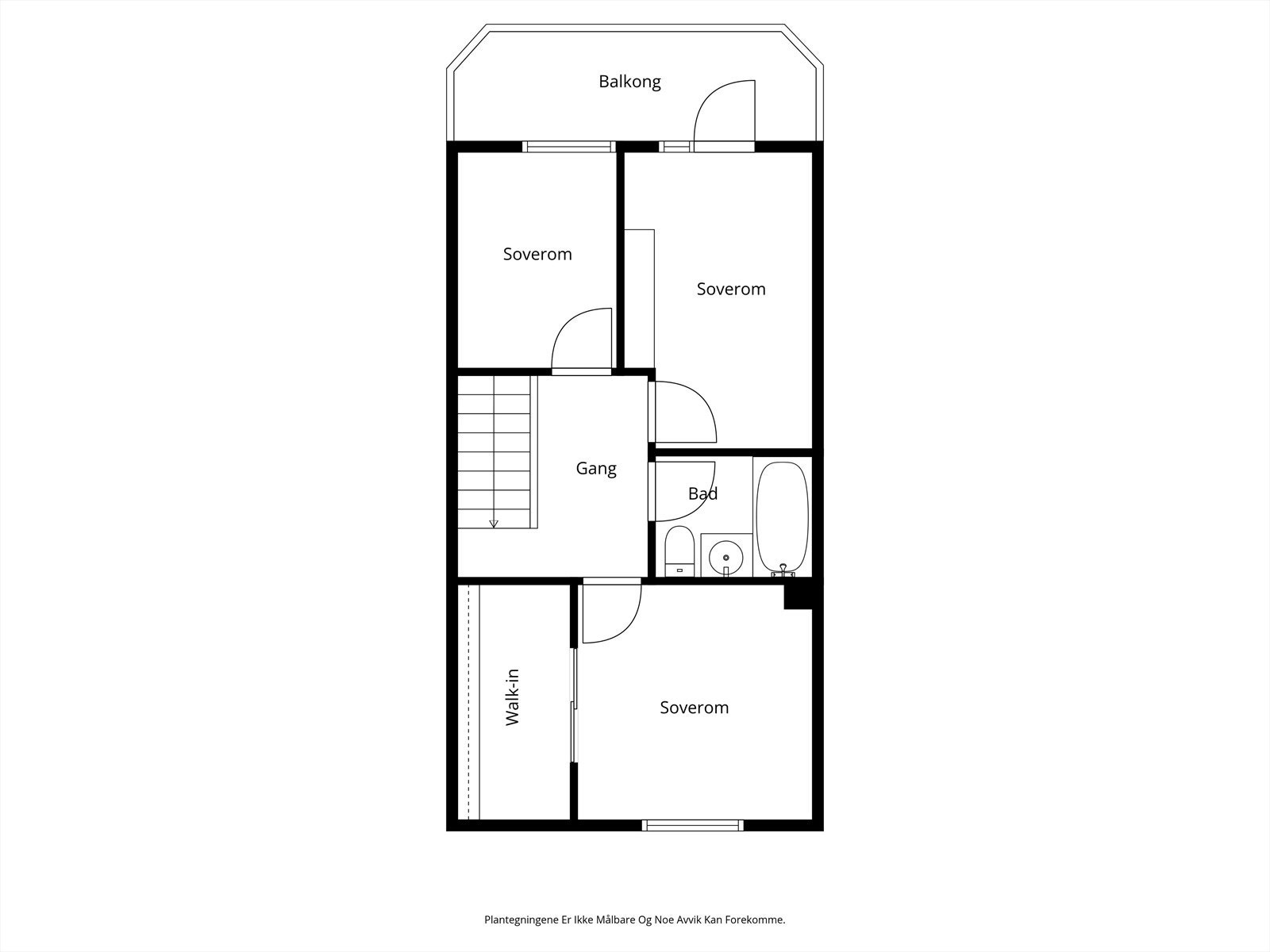 Planskisse andre etasje. Galleribilde