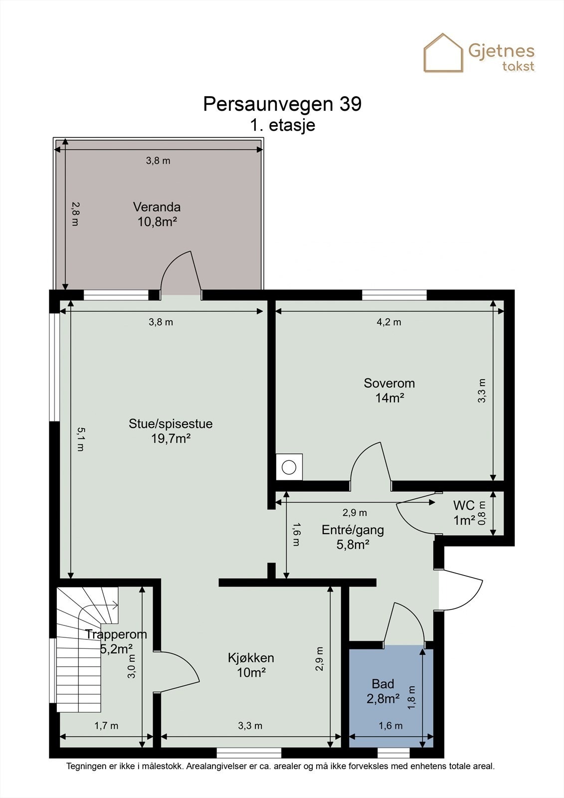 Planskisse 1. etasje Galleribilde