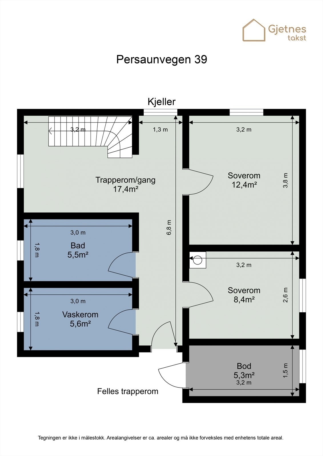 Planskisse underetasje Galleribilde