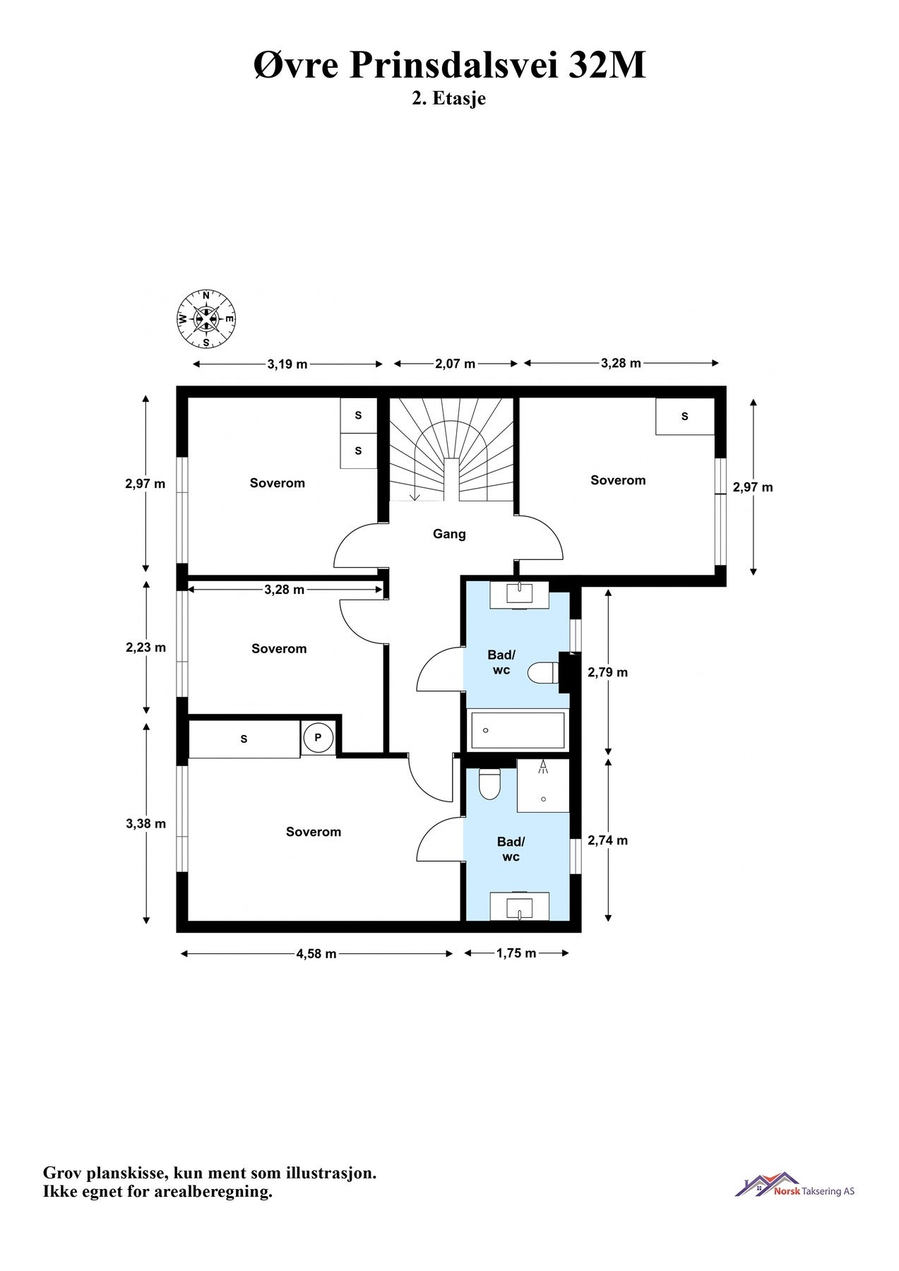 Planskisse 2. etasje Galleribilde