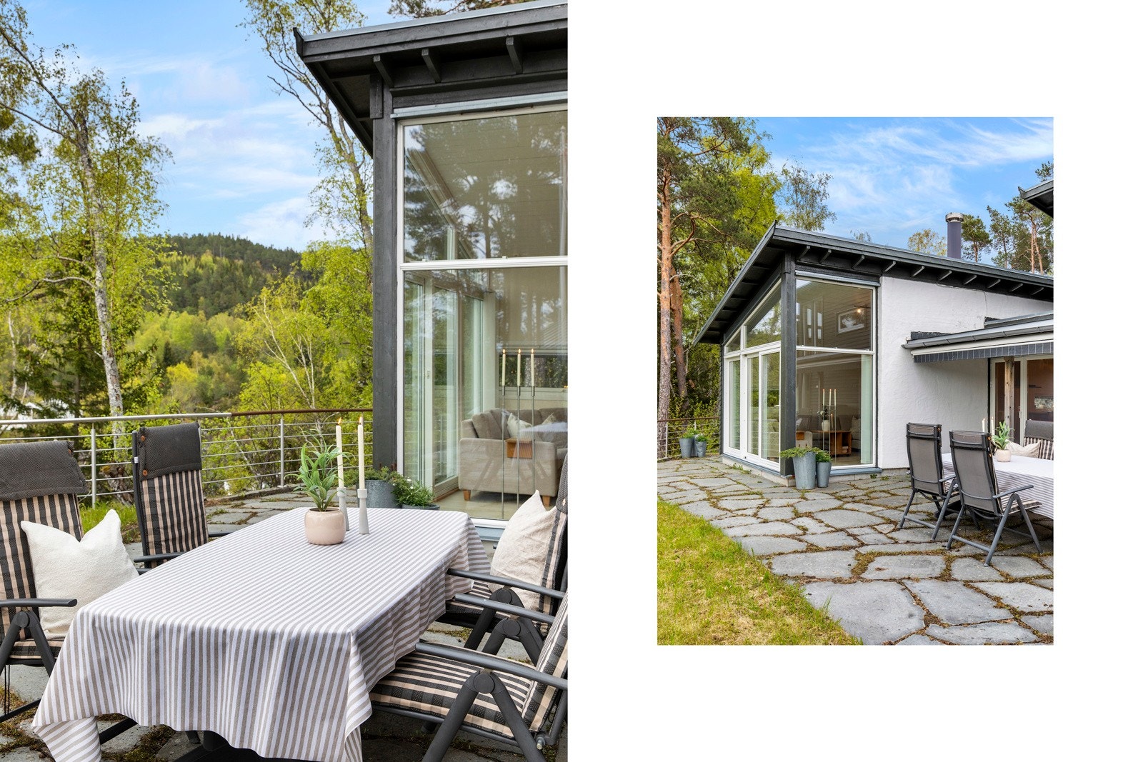 Tomtens størrelse gir flere muligheter for ulike soner og møblering. Galleribilde