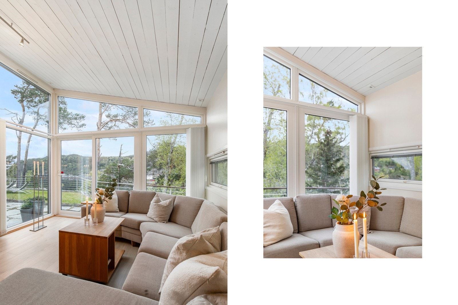 Vinduer på "alle" vegger sørger for god gjennomlysning. Galleribilde