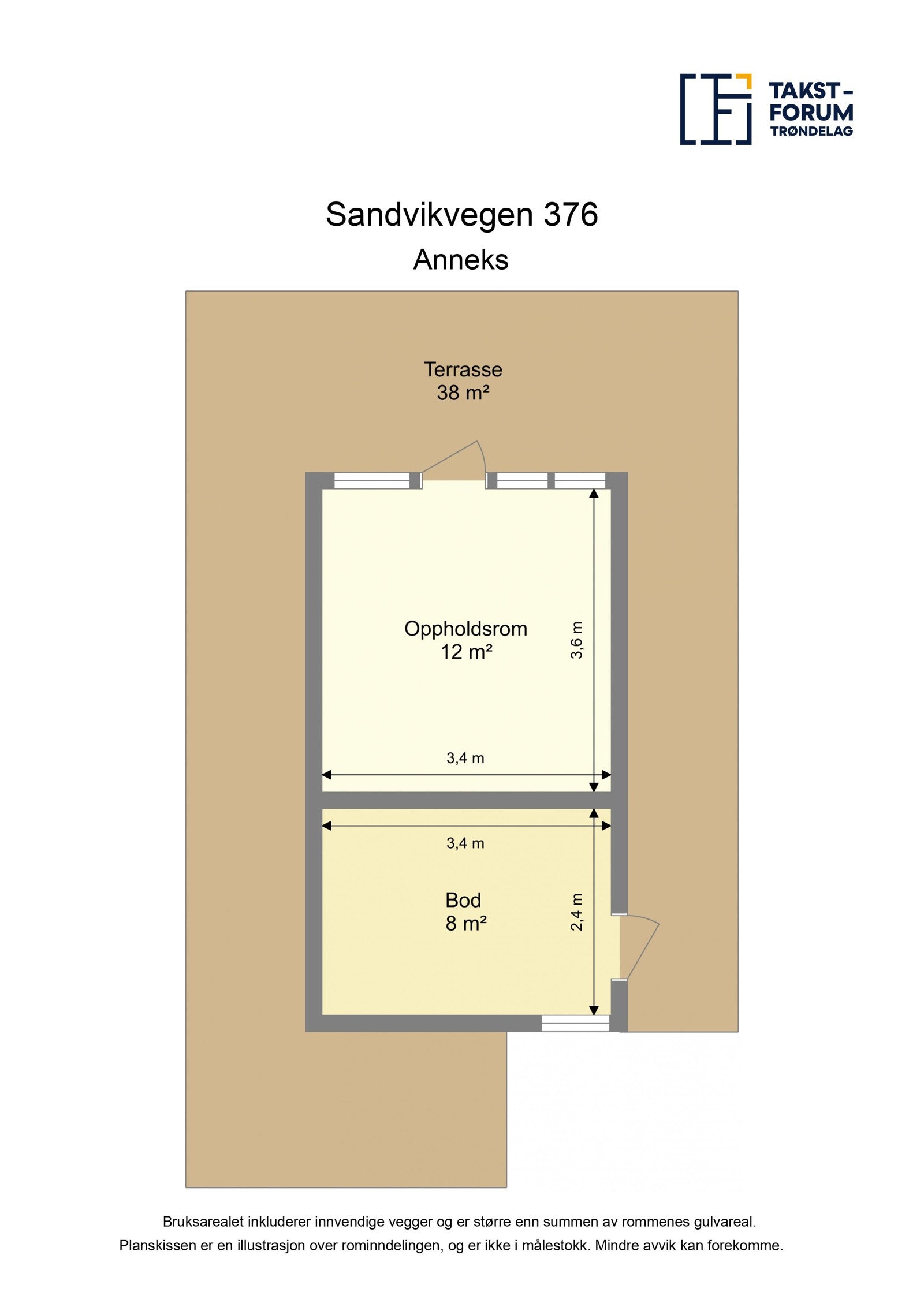 Planskisse anneks Galleribilde