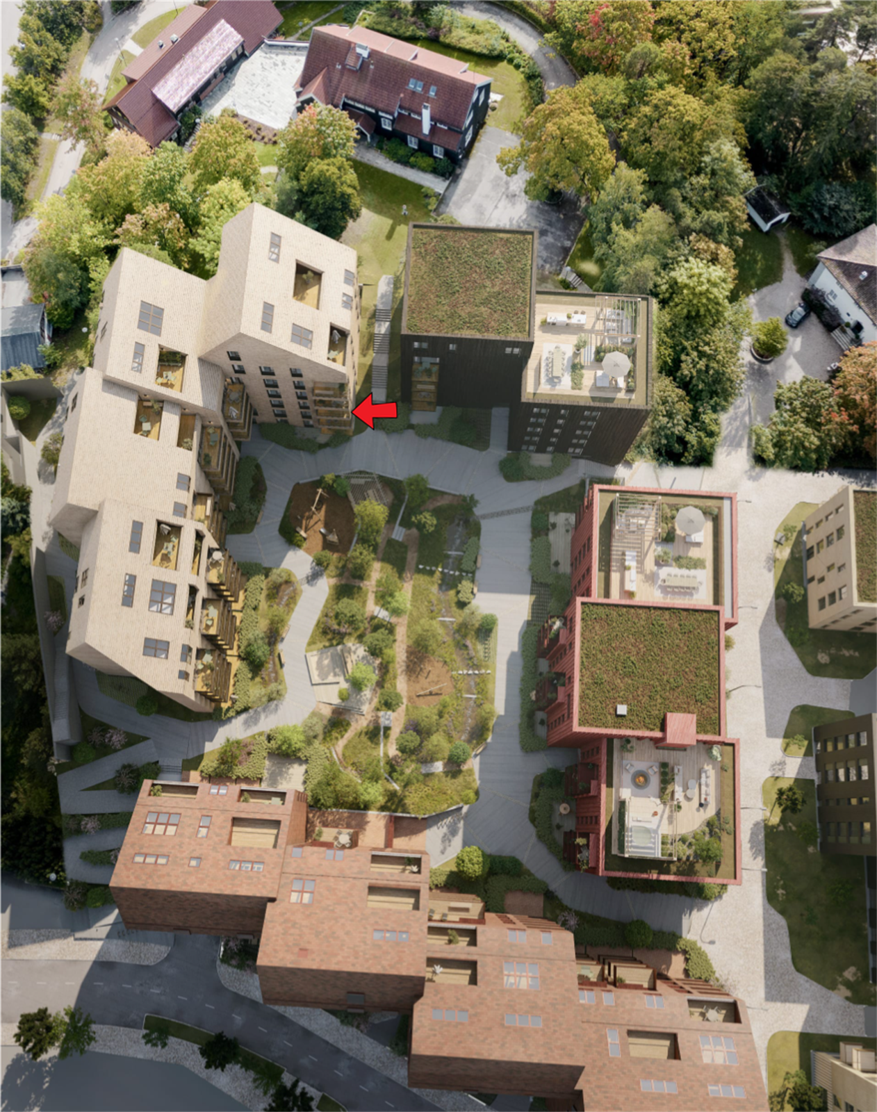 Illustrasjon Poulssons Kvarter I. Avvik kan forekomme. Galleribilde